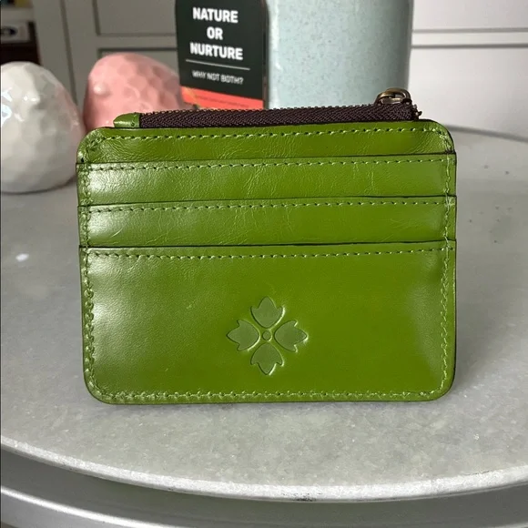Patricia Nash Cassis Card Case Foliage Green - Picture 2 of 3